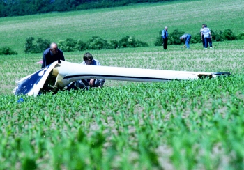 Havarovaný ultralight