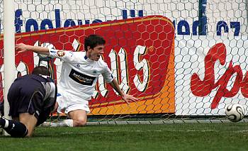 Liberec - Příbram; Bílek střílí branku