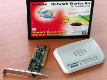 Část balení Edimax Network Starter Kit
