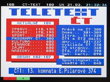 LCD TV ECG 20 LC 12 - teletext