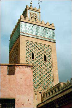 Minaret marrakéšské mešity Kutúbije