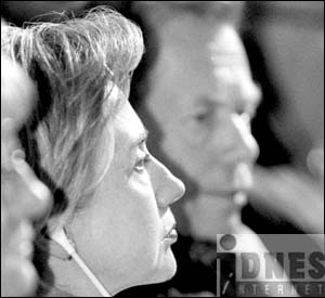 Clintonová v Praze