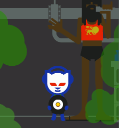 Screenshot z jamajské epizody Napsteru