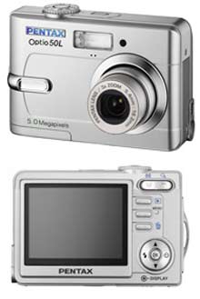 Digitální fotoaparát Pentax Optio 50L