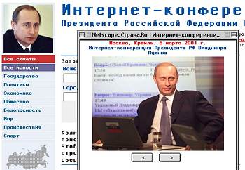 Putin odpovídá na internetu